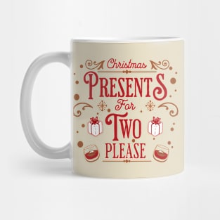 Christmas Presents For Two Pregnancy Announcement Mug